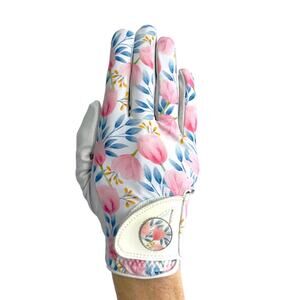 Cabretta Flowers - Right - Ladies Golf Glove